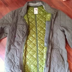 Relwen Quilted Tanker Jacket Dark Forest Size Large
